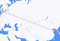 Flyreiser fra Yeosu, Sør-Korea til Helsingfors, Finland