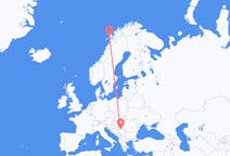 Flights from Stokmarknes, Norway to Belgrade, Serbia