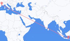 Flyg från Banyuwangi, Indonesien till Montpellier, Frankrike