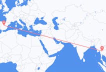 Flyreiser fra Sukhothai Province, til Madrid