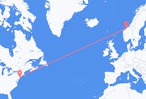 Flights from New York to Kristiansund