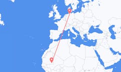 Flyrejser fra Nema, Mauretanien til Hamborg, Tyskland
