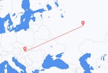 Flyreiser fra Kazan, Russland til Budapest, Ungarn