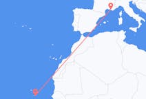 Voli from Praia, Capo Verde to Marsiglia, Francia