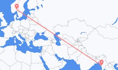 Flyrejser fra Ann, Burma, Myanmar (Burma) til Oslo, Norge