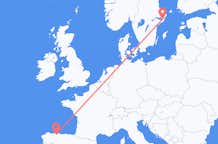 Flights from Santiago del Monte to Stockholm
