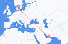 Loty z Al-Ajn, Zjednoczone Emiraty Arabskie do Kopenhagi, Dania