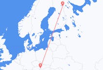 Vluchten van Bratislava, Slowakije naar Kuusamo, Finland