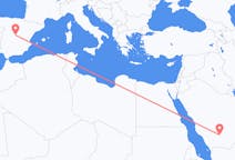 Flyrejser fra Wadi ad-Dawasir, Saudi-Arabien til Madrid, Spanien
