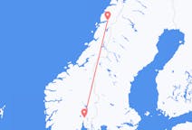 Flyg från Mo i Rana till Oslo