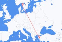 Loty z Izmiru, Turcja z Göteborg, Szwecja