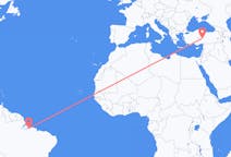 Flyreiser fra Belém, Brasil til Kayseri, Tyrkia