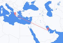 出发地 沙特阿拉伯出发地 达曼目的地 希腊扎金索斯島的航班