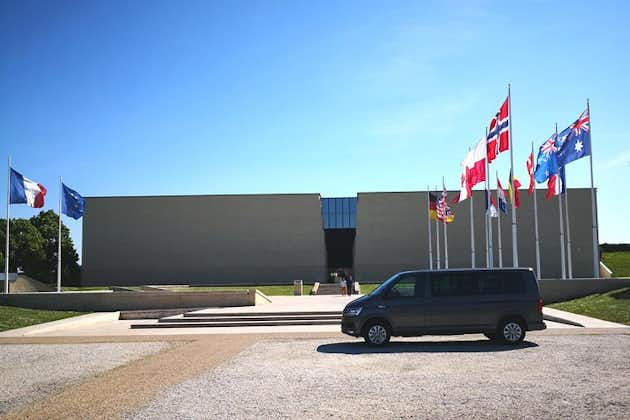 Private trip from Paris to visit the Caen Memorial Museum aboard a Van (4/7 pax)
