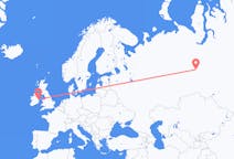 Fly fra Khanty-Mansiysk til Dublin