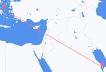 Flyrejser fra Bahrain Island, Bahrain til Skíros, Grækenland