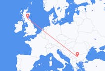 Loty z Edynburg, Szkocja z Sofia, Bułgaria