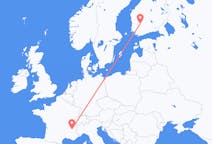 Flights from Grenoble, France to Tampere, Finland