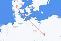 Flights from Billund, Denmark to Zielona Góra, Poland