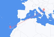 Flights from Dubrovnik in Croatia to Tenerife in Spain