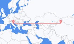 Flyg från Ürümqi, Kina till Ancona, Italien