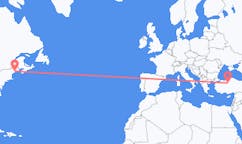 Flyreiser fra Rockland, USA til Ankara, Tyrkia