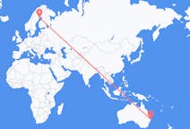 Flyreiser fra Coffs Harbor, Australia til Luleå, Sverige