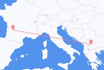 Lennot Skopjesta, Pohjois-Makedonia Bergeraciin, Ranska