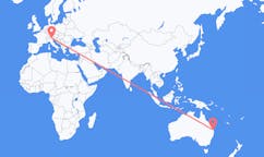 Flyreiser fra Sunshine Coast Region, Australia til Bolzano, Italia