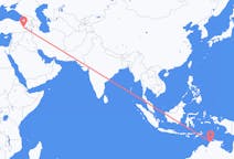 Flüge von Darwin, Australien nach Muş, die Türkei