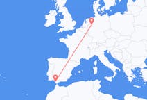 Vluchten van Jerez, Spanje naar Münster, Duitsland