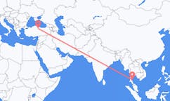 Flights from Ko Samui, Thailand to Amasya, Turkey