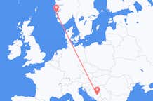 Flights from Stord to Sarajevo