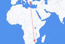 Flyreiser fra Skukuza, Sør-Afrika til Milos, Hellas