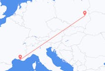 Flug frá Lublin, Póllandi til Marseille, Frakklandi