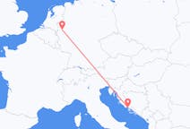 Flyg från Dela, Kroatien till Düsseldorf, Tyskland
