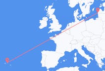 Flights from Terceira Island, Portugal to Liepāja, Latvia