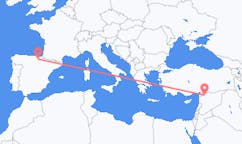 Flyreiser fra Aleppo, Syria til Vitoria, Spania