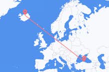 Voos de Sinop, Turquia para Akureyri, Islândia