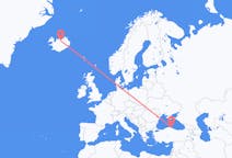 Voos de Sinop, Turquia para Akureyri, Islândia