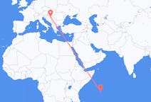Flights from Praslin, Seychelles to Osijek, Croatia
