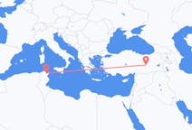 Flyg från Tunis, Tunisien till Elazig, Turkiet