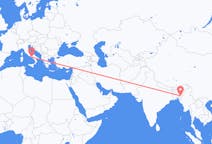 出发地 印度艾藻尔目的地 意大利那不勒斯的航班