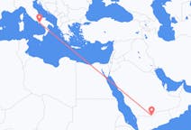 Flights from Sharurah, Saudi Arabia to Naples, Italy