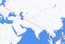 Flyg från Sandakan, Malaysia till Warszawa, Polen