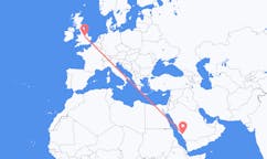 Flights from Al Bahah, Saudi Arabia to Nottingham, England