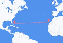 Flyrejser fra North Eleuthera, Bahamas til Las Palmas, Spanien