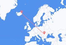 出发地 冰岛出发地 埃伊尔斯塔济目的地 罗马尼亚錫比烏的航班