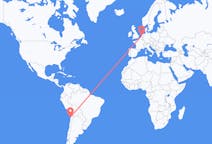 Flyreiser fra Antofagasta, Chile til Amsterdam, Nederland