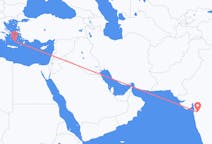 Flights from Nashik, India to Santorini, Greece